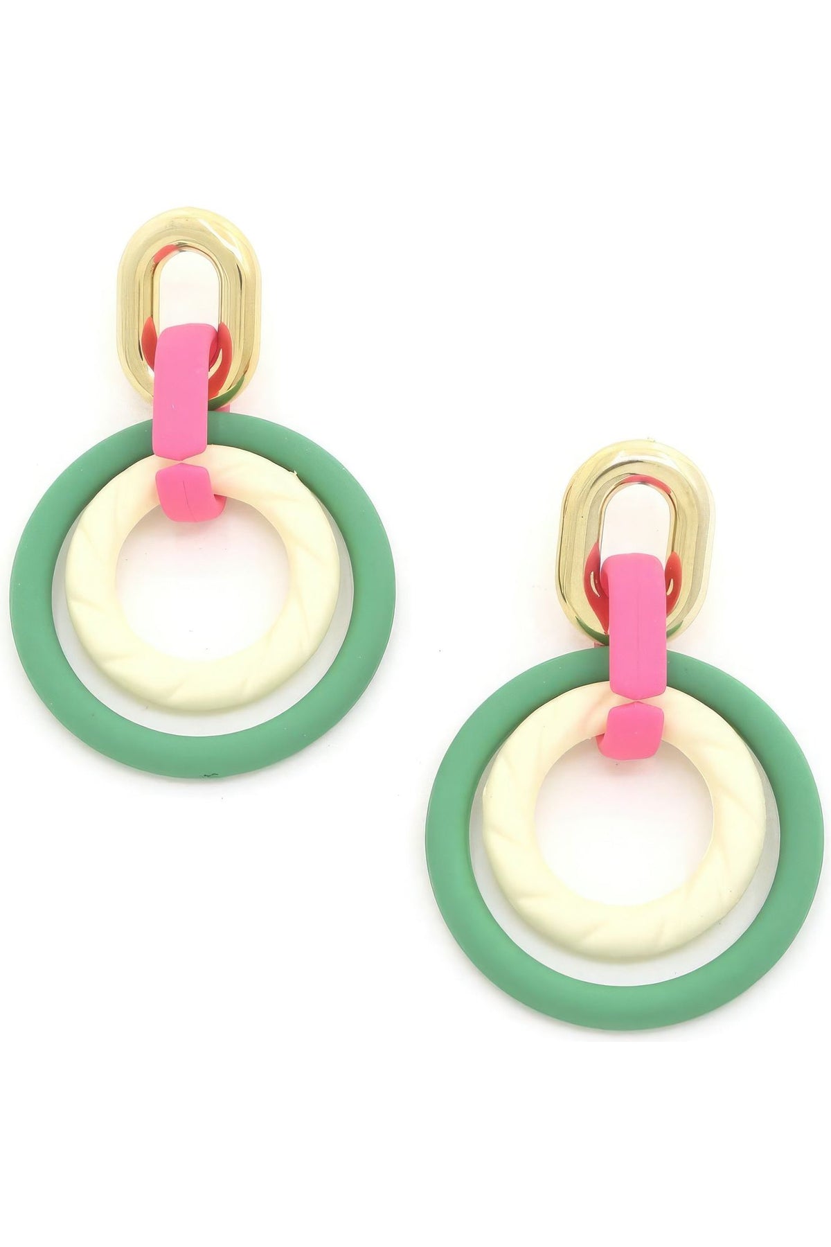 Smooth Texture Round Dangle Earring