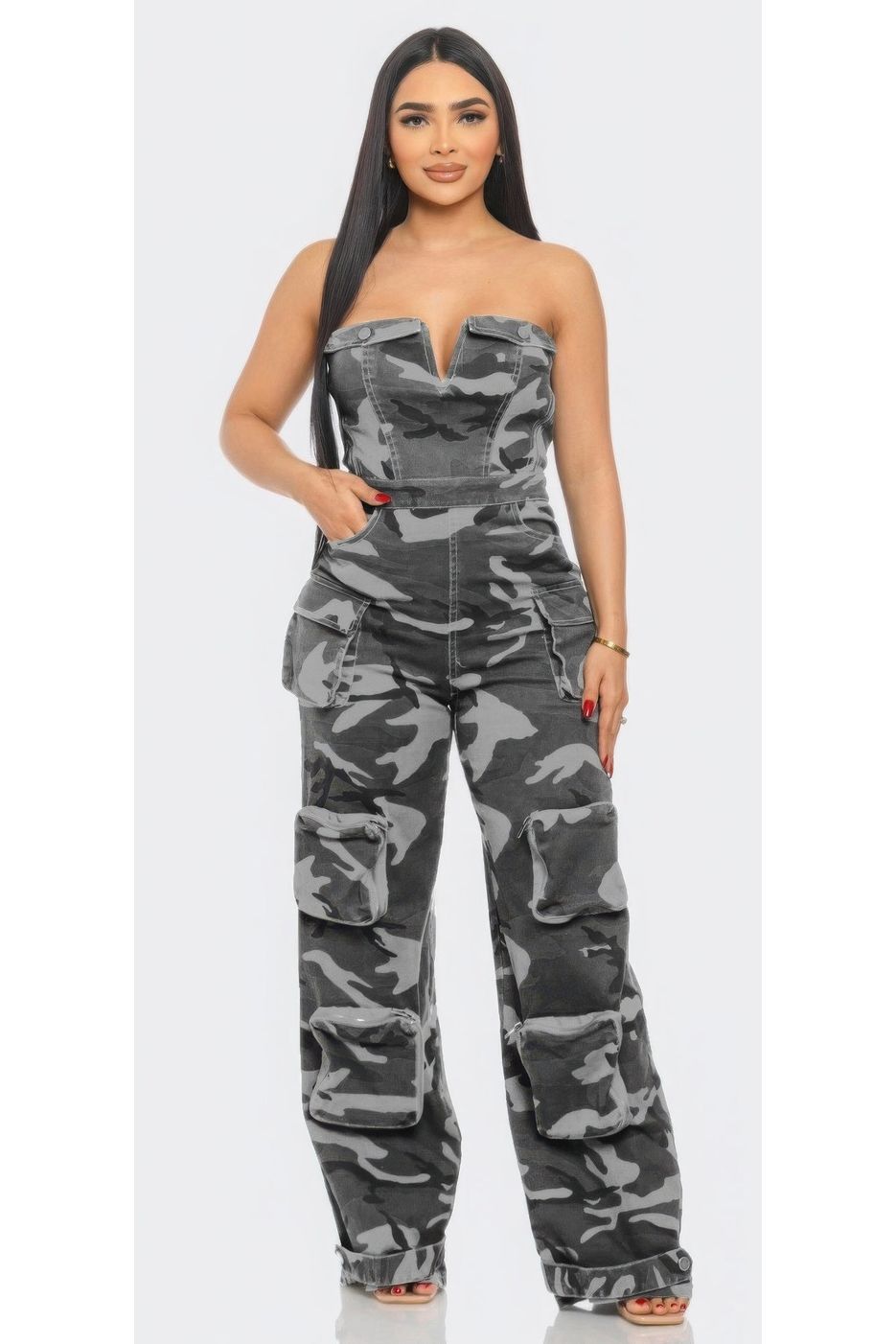 Camouflage Tube Jumpsuit